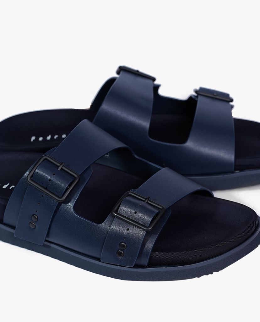Sandal nam quai ngang Duo Buckled