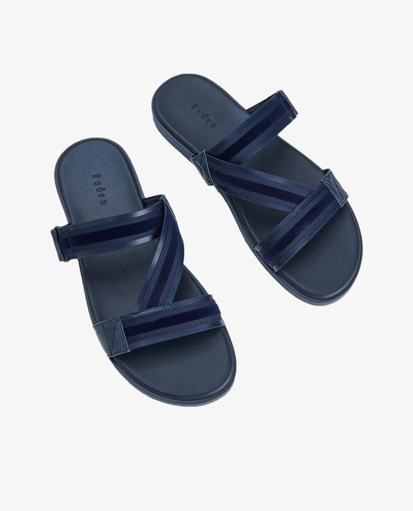 PEDRO - Giày sandals nam quai ngang Velvet Trim Slides