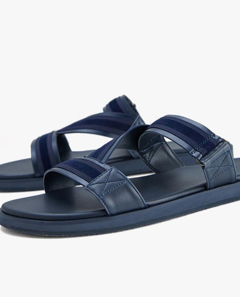 PEDRO - Giày sandals nam quai ngang Velvet Trim Slides