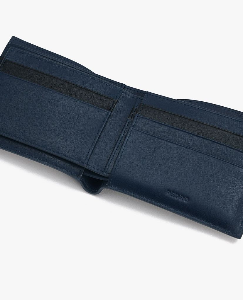 PEDRO - Ví nam dạng gập Two Tone Leather Bi Fold
