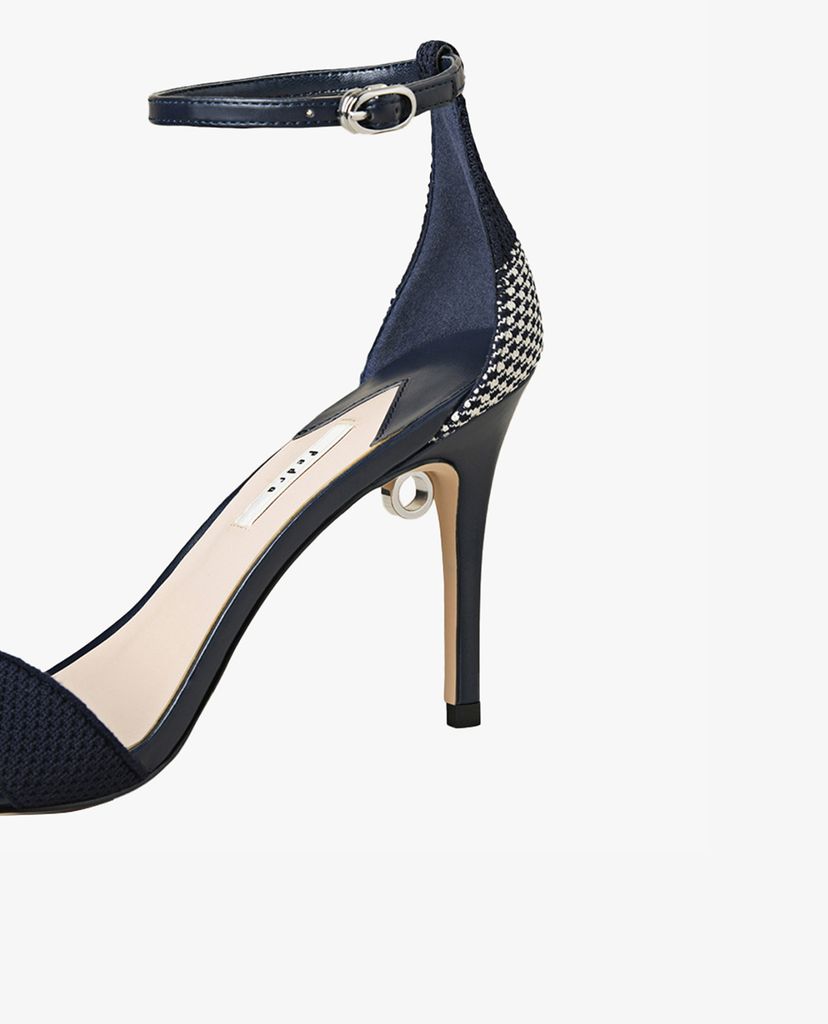 PEDRO - Giày cao gót hở mũi Knitted Detachable Strap
