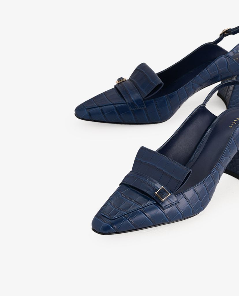 PEDRO - Giày cao gót mũi nhọn đế vuông Embellished Leather