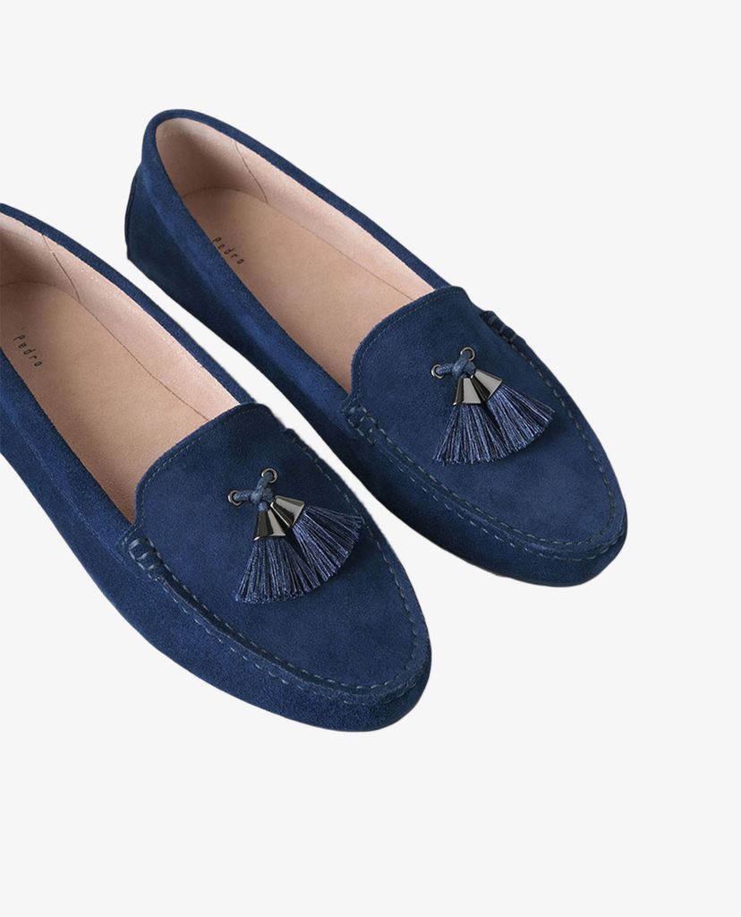 PEDRO - Giày đế bệt nữ mũi tròn Tassel Moccasins