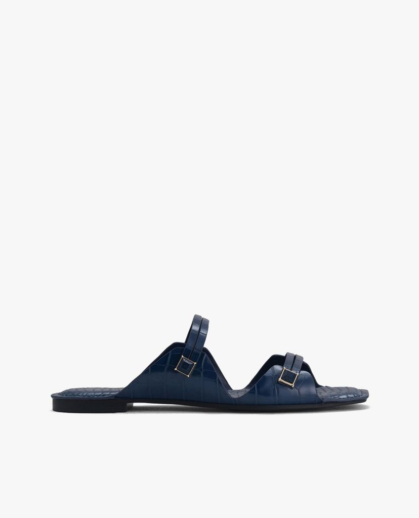 PEDRO - Giày đế bệt nữ quai ngang Croc Effect