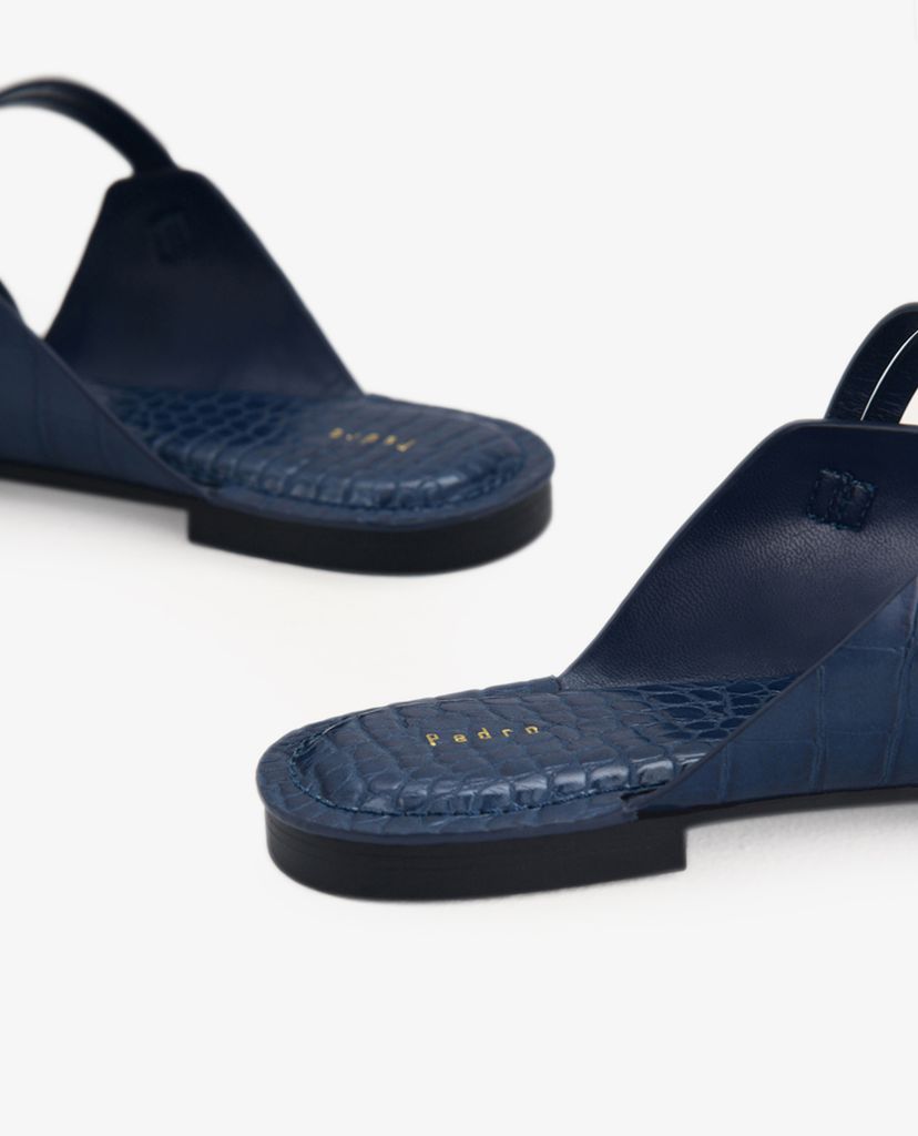 PEDRO - Giày đế bệt nữ quai ngang Croc Effect