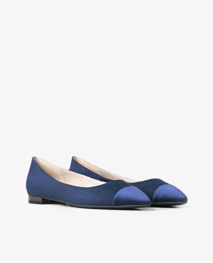 PEDRO - Giày đế bệt nữ mũi nhọn Leather Pointed Cap Toe