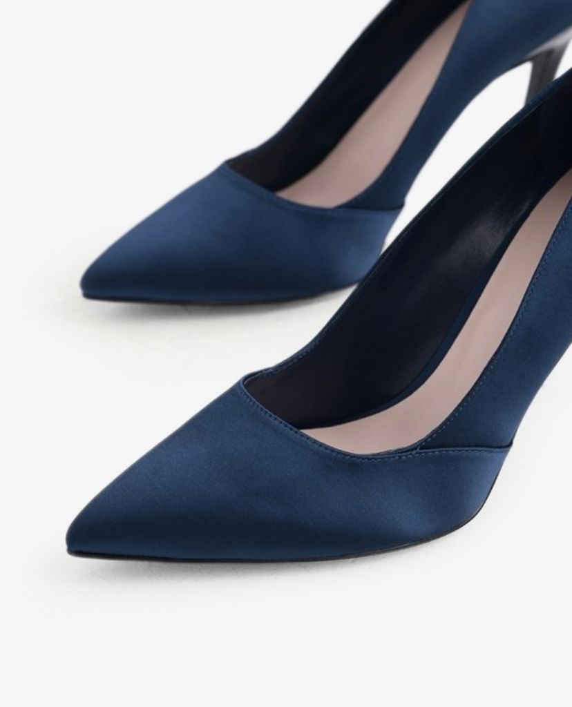 PEDRO - Giày cao gót mũi nhọn Satin Pumps In Curved