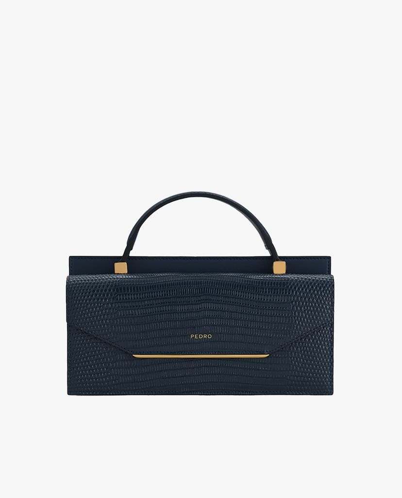 PEDRO - Ví nữ cầm tay chữ nhật Lizard Effect Leather