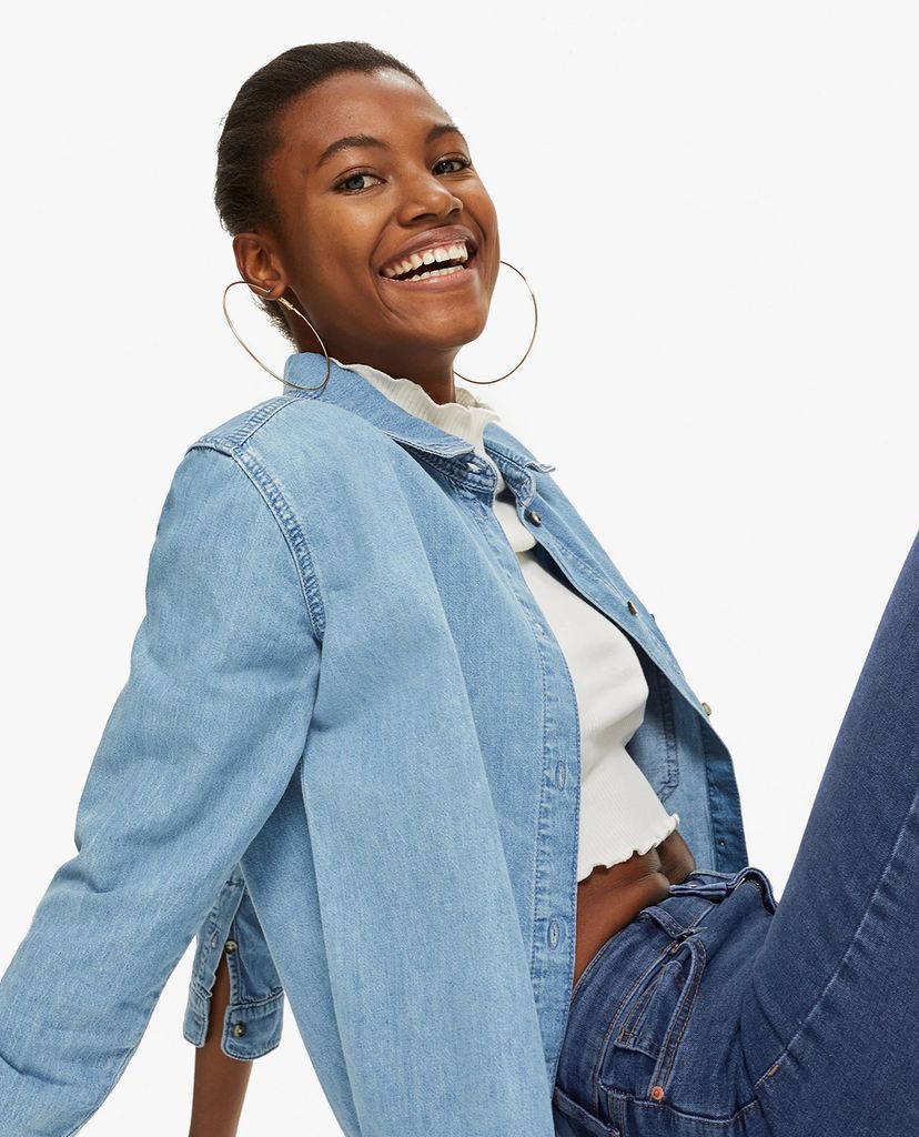 TOPSHOP - Quần jeans nữ phom ôm Rich Blue Jamie