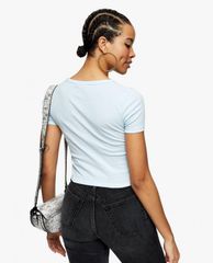 TOPSHOP - Áo thun nữ ngắn tay phom ôm