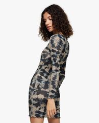 TOPSHOP - Đầm body tay dài Tie dye Print