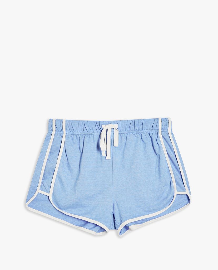 TOPSHOP - Quần short nữ lưng thun Blue Neppy Runner