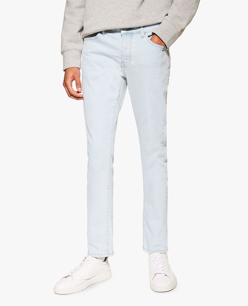 TOPMAN - Quần jeans nam phom ôm Light Wash Slim