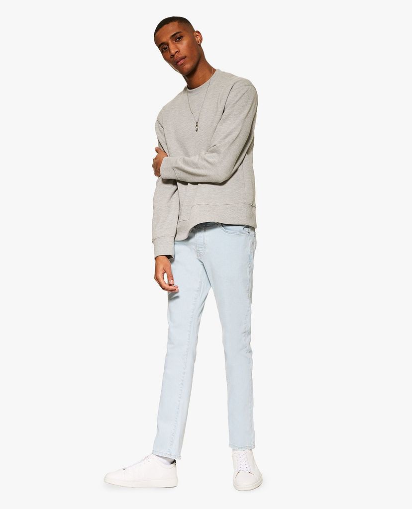 TOPMAN - Quần jeans nam phom ôm Light Wash Slim