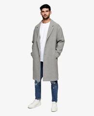 TOPMAN - Quần jeans nam phom skinny Mid Wash Ripped & Repair