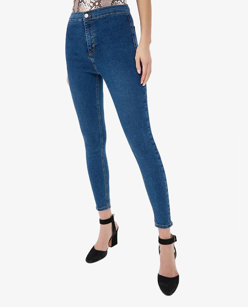 TOPSHOP - Quần jeans nữ lưng cao phom ôm thời trang