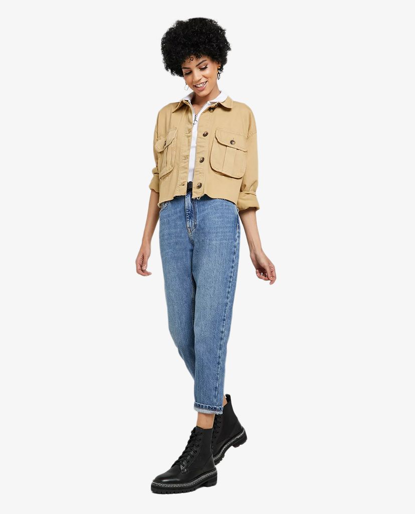 TOPSHOP - Quần jeans nữ lưng cao High Rise Mom