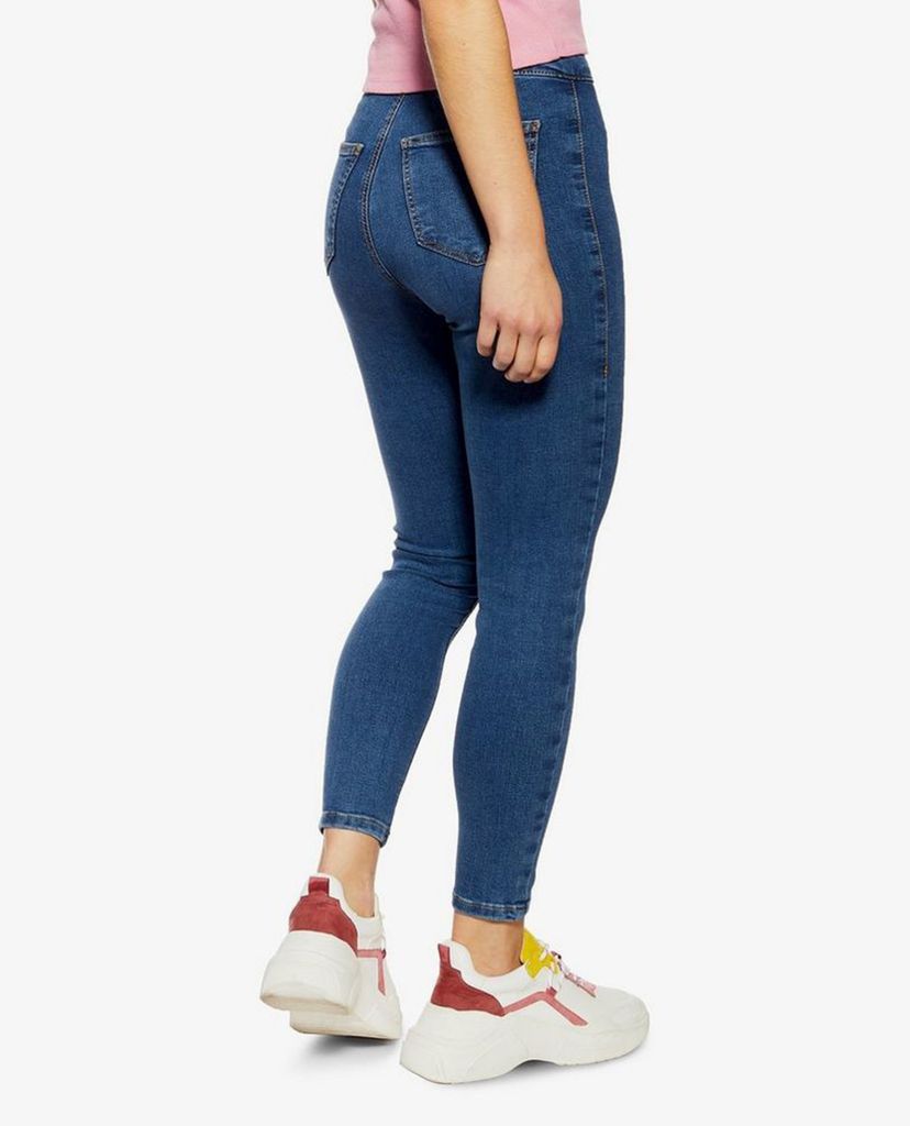 TOPSHOP - Quần jeans nữ skinny PETITE Mid Blue Joni