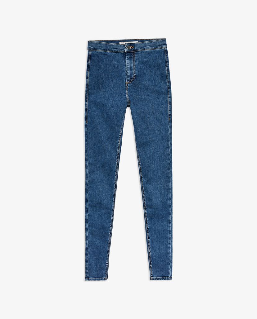 TOPSHOP - Quần jeans nữ skinny PETITE Mid Blue Joni