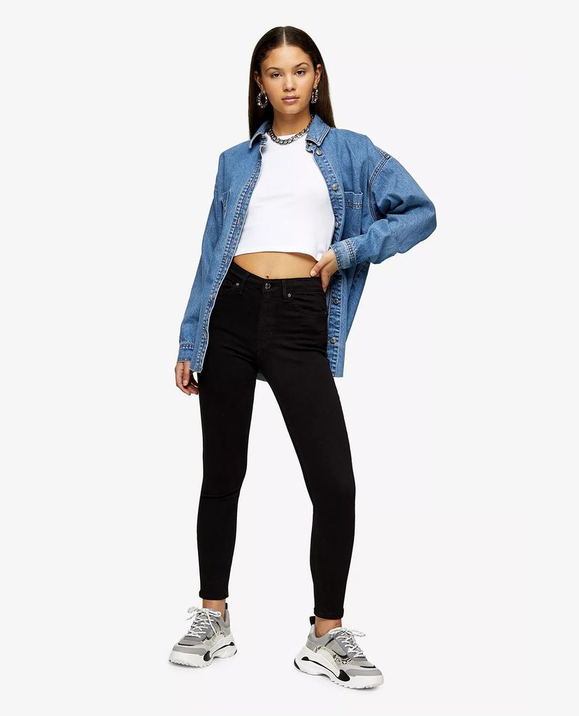 TOPSHOP - Quần jeans nữ phom skinny Black Jamie