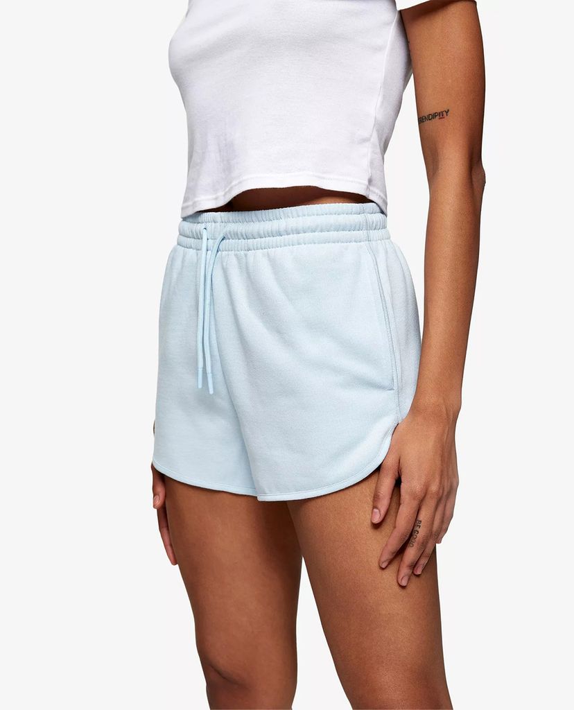 TOPSHOP - Quần shorts nữ rút dây Pale Blue 90S Runner Sweat