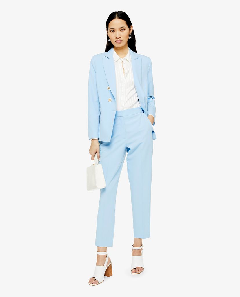 TOPSHOP - Áo blazer nữ tay dài Pale Blue