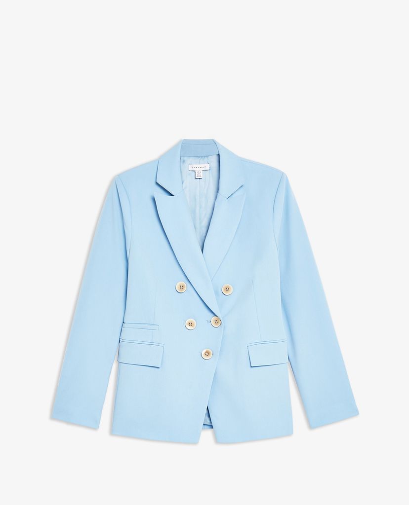 TOPSHOP - Áo blazer nữ tay dài Pale Blue