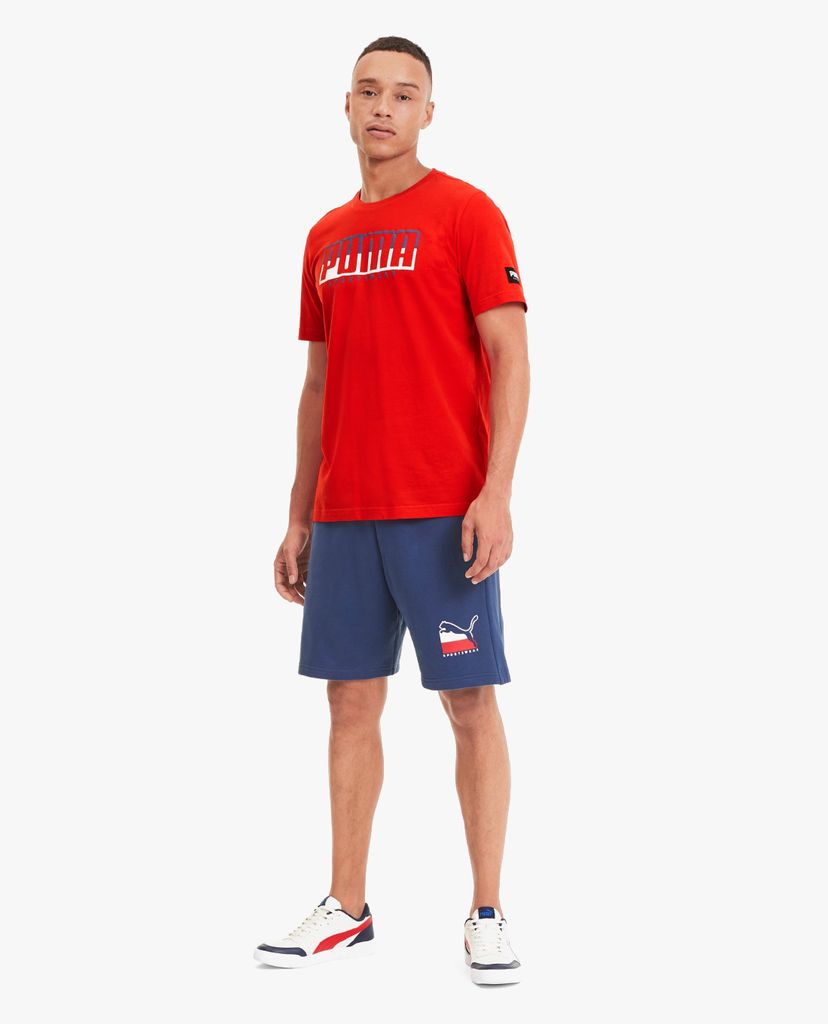PUMA - Áo thun thể thao nam Round Neck Athletics Tee