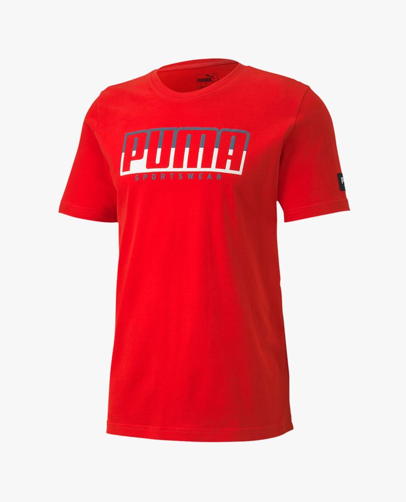 PUMA - Áo thun thể thao nam Round Neck Athletics Tee