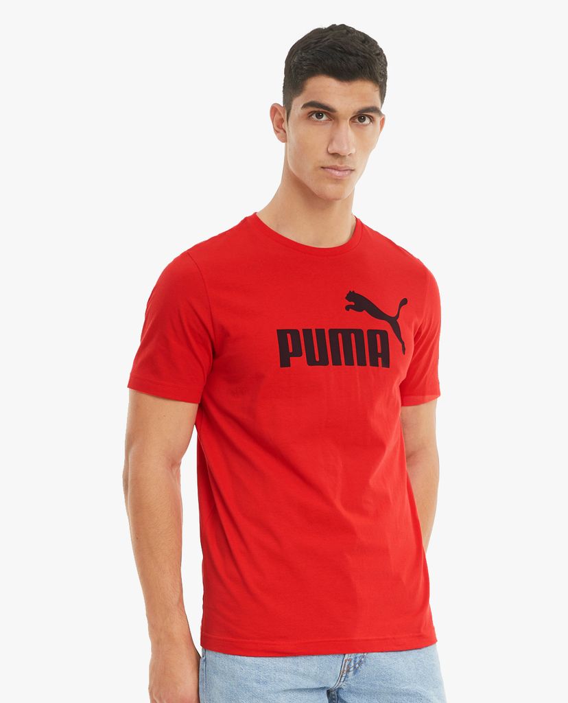 PUMA - Áo thun thể thao nam ngắn tay Essentials Logo Train