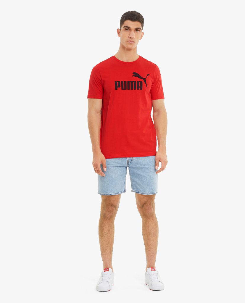 PUMA - Áo thun thể thao nam ngắn tay Essentials Logo Train