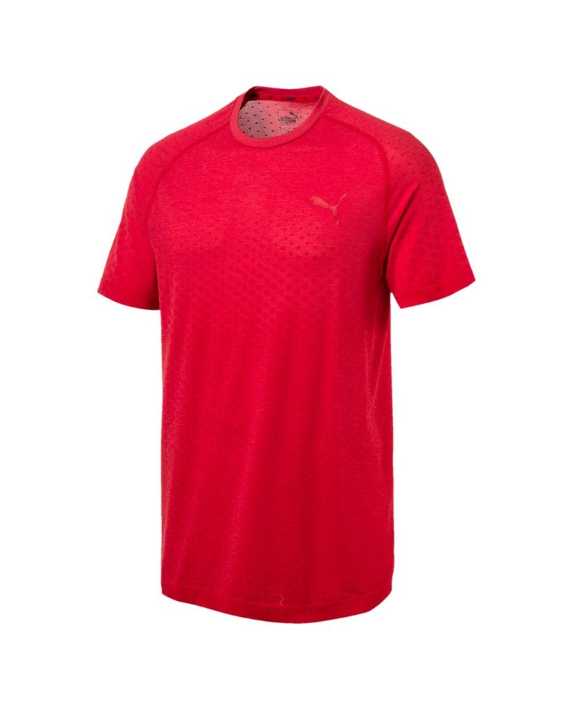 PUMA - Áo thun nam cổ tròn Evostripe