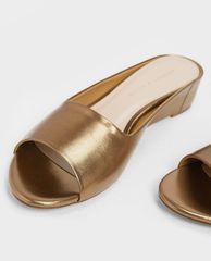 CHARLES & KEITH - Giày đế xuồng hở mũi Open Toe Slide