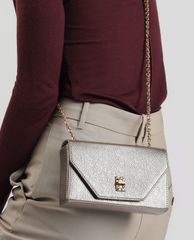CHARLES & KEITH - Túi đeo chéo nữ Embellished Turn Lock