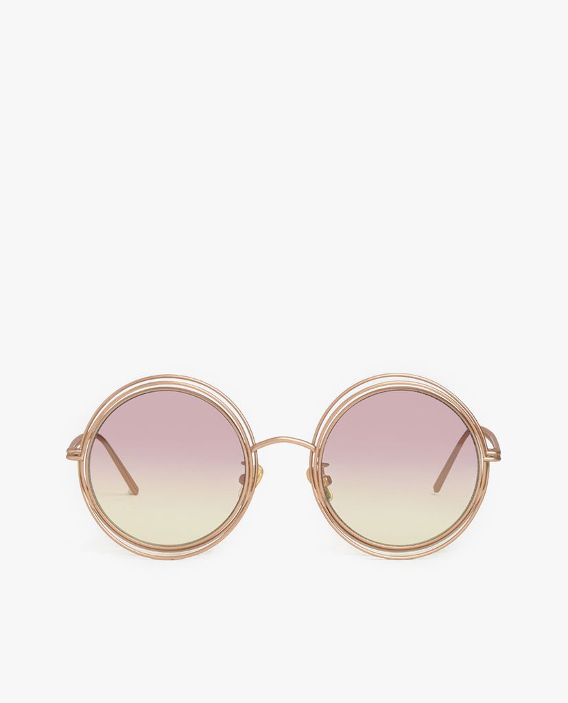 CHARLES & KEITH - Kính mát nữ gọng tròn Cutout Frame Round