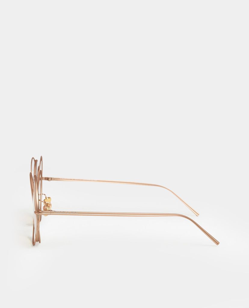 CHARLES & KEITH - Kính mát nữ gọng tròn Cutout Frame Round