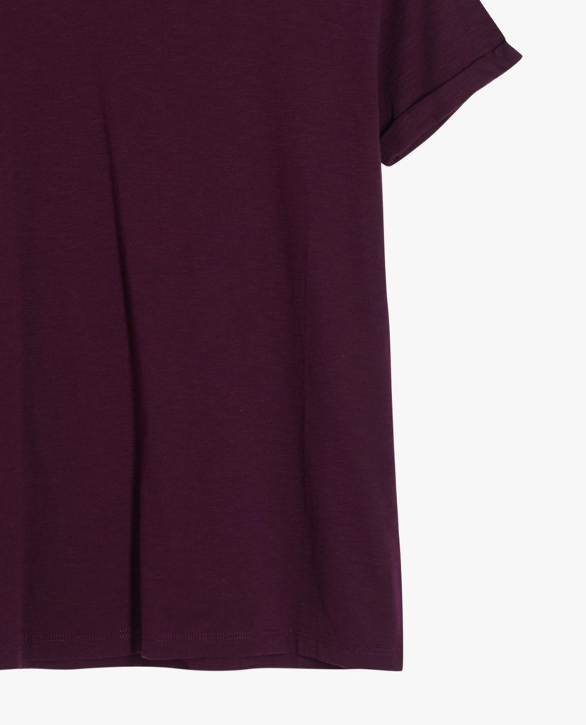 TOPMAN - Áo thun nam tay ngẵn cổ tròn Purple Roller