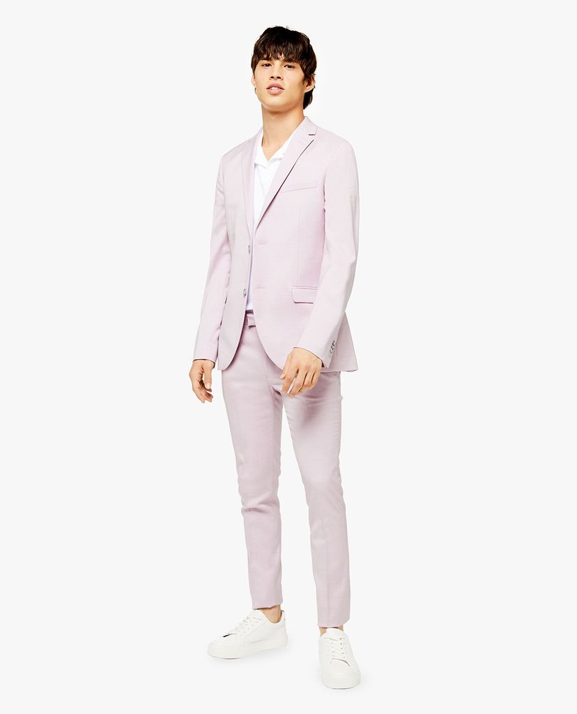 TOPMAN - Quần tây nam phom ôm Lilac Super Skinny Fit