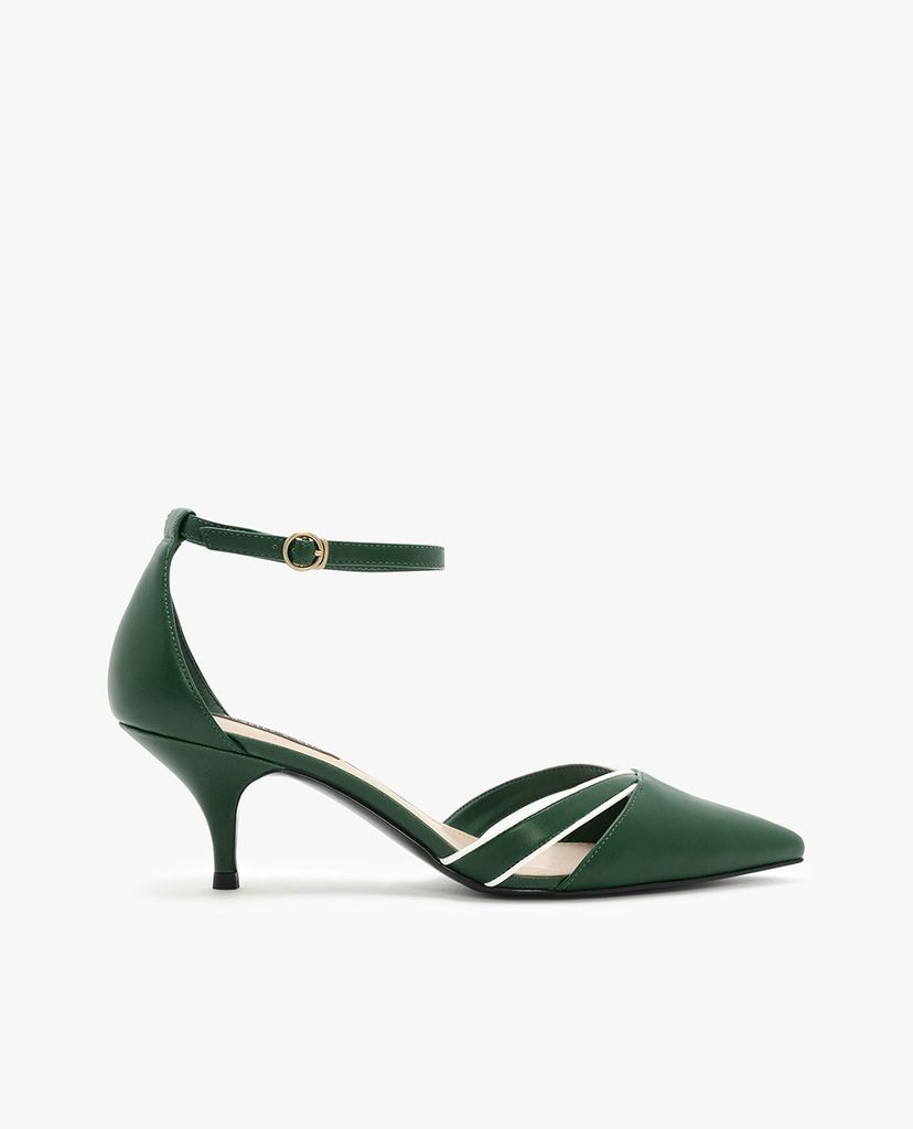CHARLES & KEITH - Giày cao gót mũi nhọn Ankle Strap Kitten