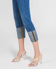 CHARLES & KEITH - Giày sandal cao gót phối quai ngang chéo thời trang