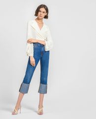 CHARLES & KEITH - Giày sandal cao gót phối quai ngang chéo thời trang