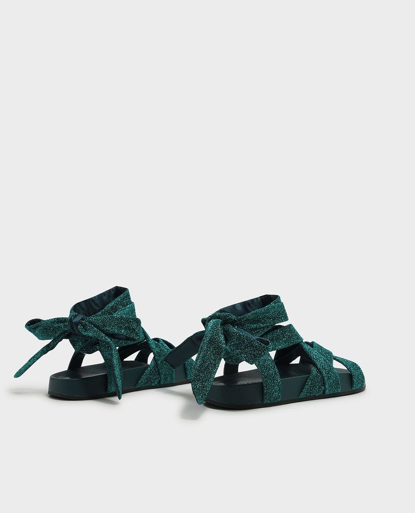 CHARLES & KEITH - Giày sandals nữ Lace Up Criss Cross