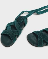 CHARLES & KEITH - Giày sandals nữ Lace Up Criss Cross