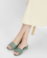 CHARLES & KEITH - Giày đế xuồng hở mũi Open Toe Slide
