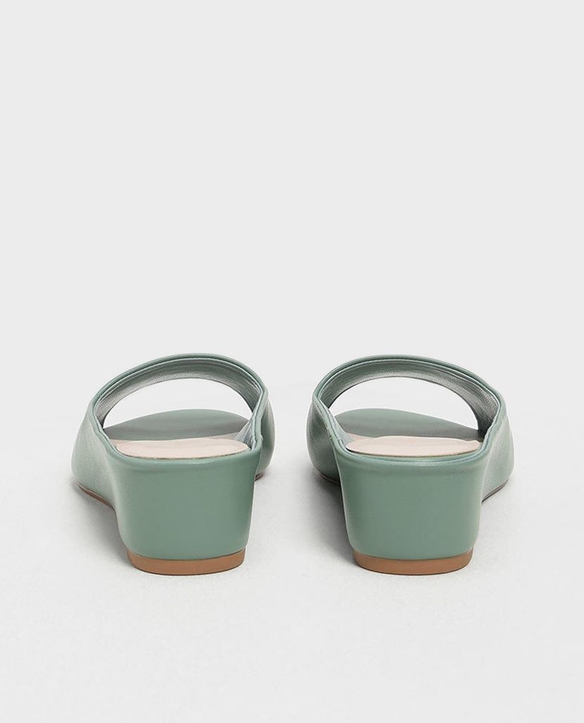 CHARLES & KEITH - Giày đế xuồng hở mũi Open Toe Slide