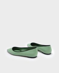 CHARLES & KEITH - Giày búp bê mũi nhọn Mesh Detail