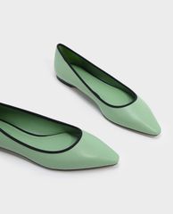 CHARLES & KEITH - Giày búp bê mũi nhọn Mesh Detail