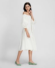 CHARLES & KEITH - Giày búp bê mũi nhọn Mesh Detail