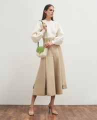 CHARLES & KEITH - Túi đeo vai nữ chữ nhật Metallic Push Lock