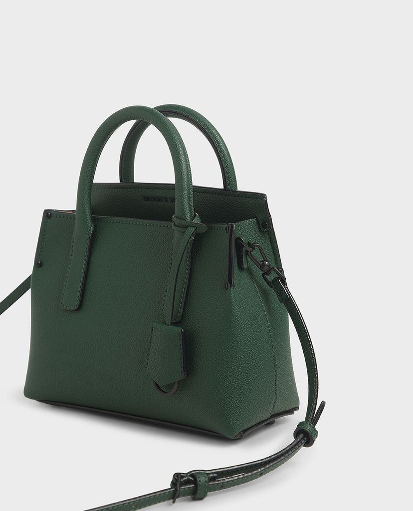 CHARLES & KEITH - Túi đeo vai nữ chữ nhật Double Handle